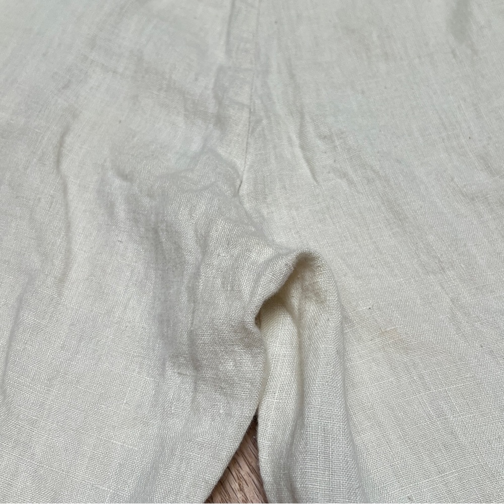 Flax Linen Trousers Pants Size P - Picture 9 of 15